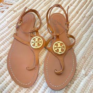 Tory Burch brown leather sandals sz 8